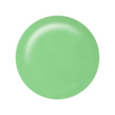 Swatch of IBD Polo Can U Go – fresh minty green gel polish with a creamy, opaque finish and high gloss.